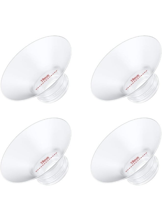 IVARONAL 4PC Flange Insert 19mm Compatible with Momcozy M5/M6/M9 Wearable Breast Pump Replacement, BPA Free Silicone - Image 1