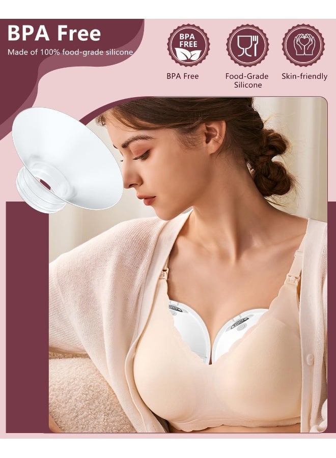 IVARONAL 4PC Flange Insert 19mm Compatible with Momcozy M5/M6/M9 Wearable Breast Pump Replacement, BPA Free Silicone - Image 4