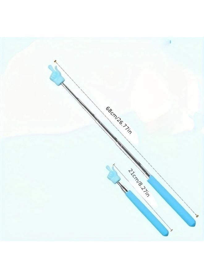 Telescopic Teacher Pointer Extendable Hand Index Finger Rod 1pc Random Color - Image 3