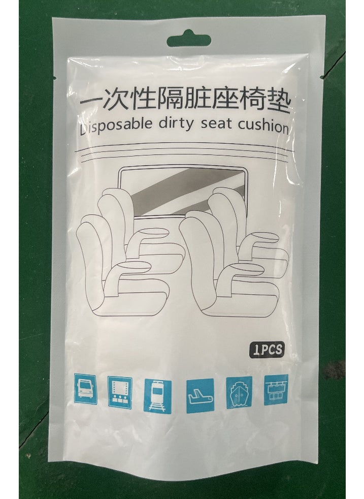 Generic - Disposable Airplane Seat Covers Disposable seat cover-white with armrests - Image 1