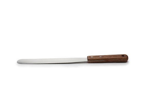 Fox Run Flat Icing Spatula, 8-Inch Stainless Steel Blade, Wood Handle, Metallic - Image 2