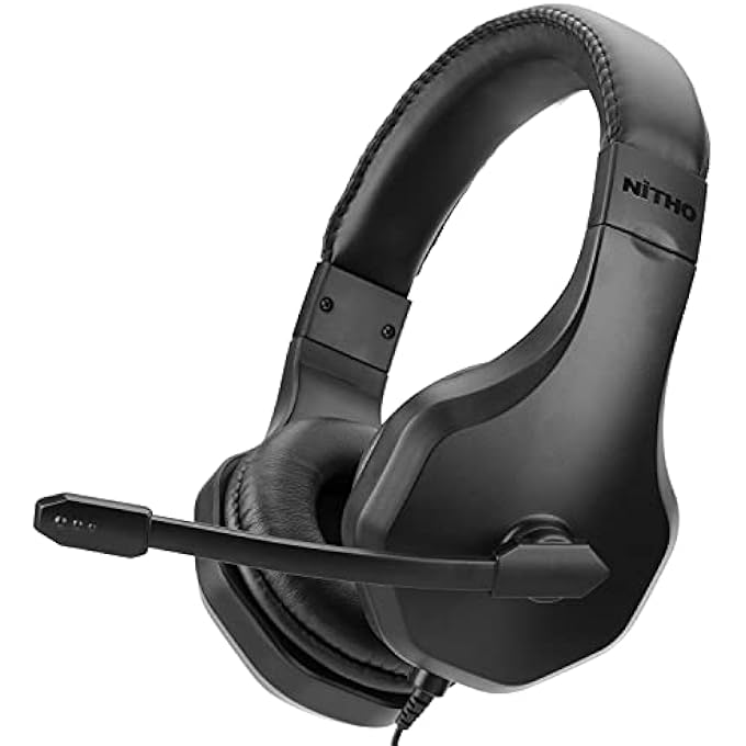 NITHO NX120 GAMING HEADSET, COMPATIBLE WITH PC/PS4/XBOX ONE/SWITCH (PC ADAPTER INCLUDED) - Image 1