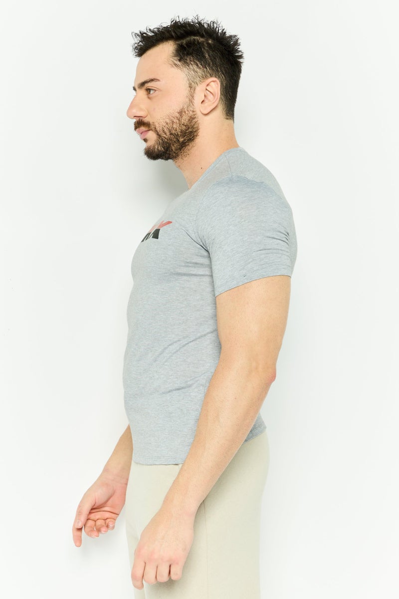 SKECHERS Men Sportswear Fit Short Sleeve Outdoor T Shirt, Grey - Image 3