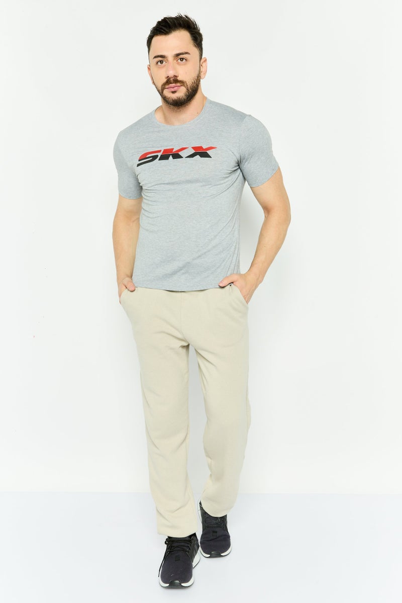 SKECHERS Men Sportswear Fit Short Sleeve Outdoor T Shirt, Grey - Image 2