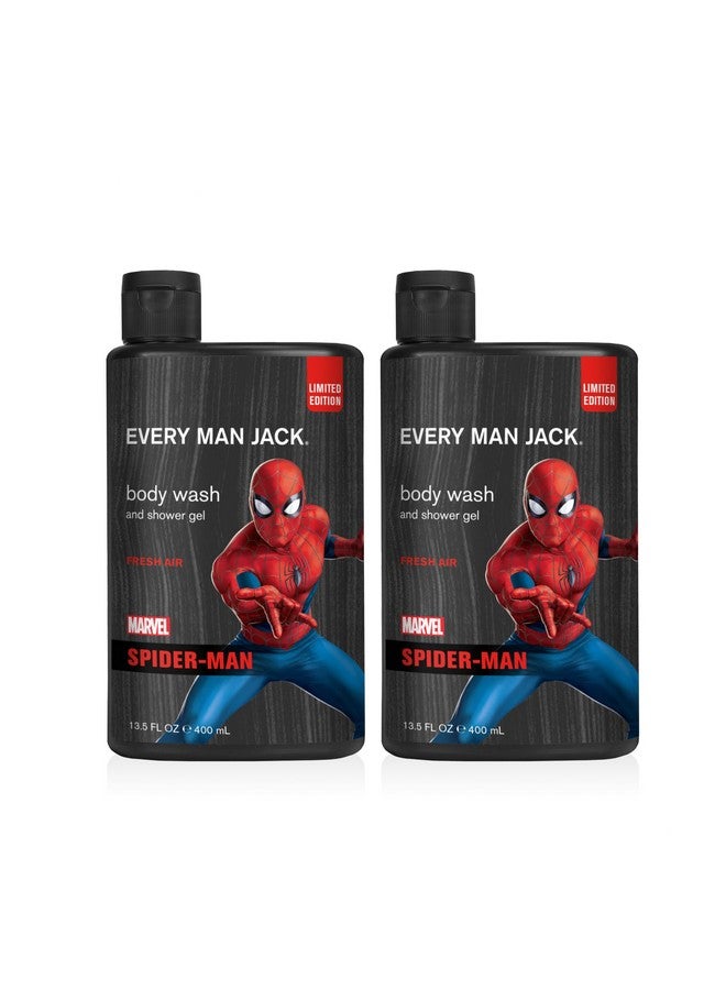 Every Man Jack Body Washmarvel Spider Man 13.5Ounce Twin Pack2 Bottles Included Naturally Derived Parabensfree Pthalatefree Dyefree And Certified Cruelty Free - Image 1