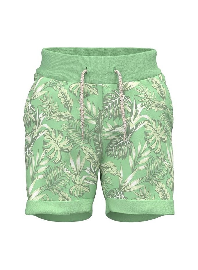 NAME IT سروال قصير طويل من فيرمو للأولاد بتصميم مطبوع بالكامل - Image 1