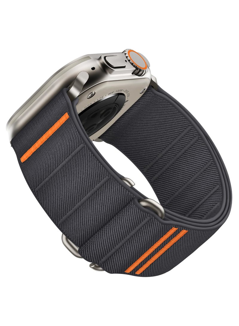 SYOSI Sport Bands Compatible with Apple Watch Ultra Band 49mm 46mm 45mm 44mm 42mm 38mm 40mm 41mm, Stretchy Nylon Sport Loop Strap for iWatch Series 11 10 9 8 7 6 5 4 3 2 1, SE 3 2 1, Ultra 3 2 1 - Image 1