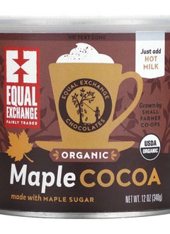 Equal Exchange Organic Maple Cocoa 12 oz (340 g) 