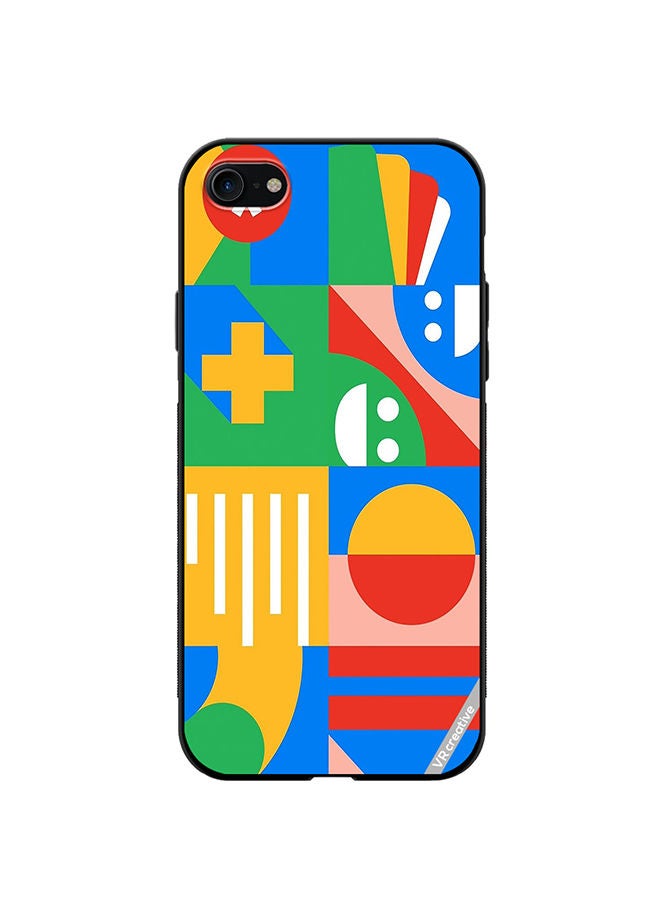 VR CREATIVE Protective Case Cover For Apple iPhone SE (2022) Multicolor Design - Image 1