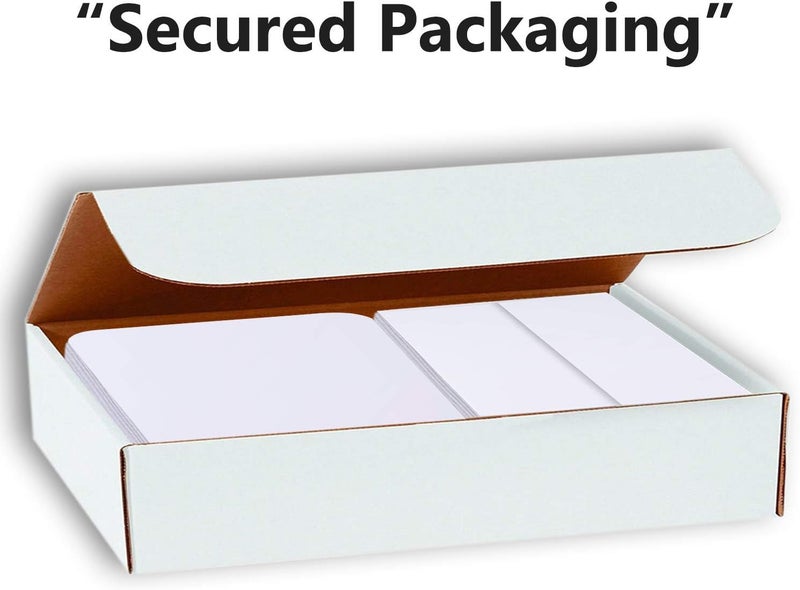 Hamilco White Cardstock Thick Paper - Blank Index Flash Note & Post Cards Rounded Corners with Envelopes Greeting Invitations Stationary 4 X 6" Heavy weight 80 lb Card Stock - 100 Pack - Image 4