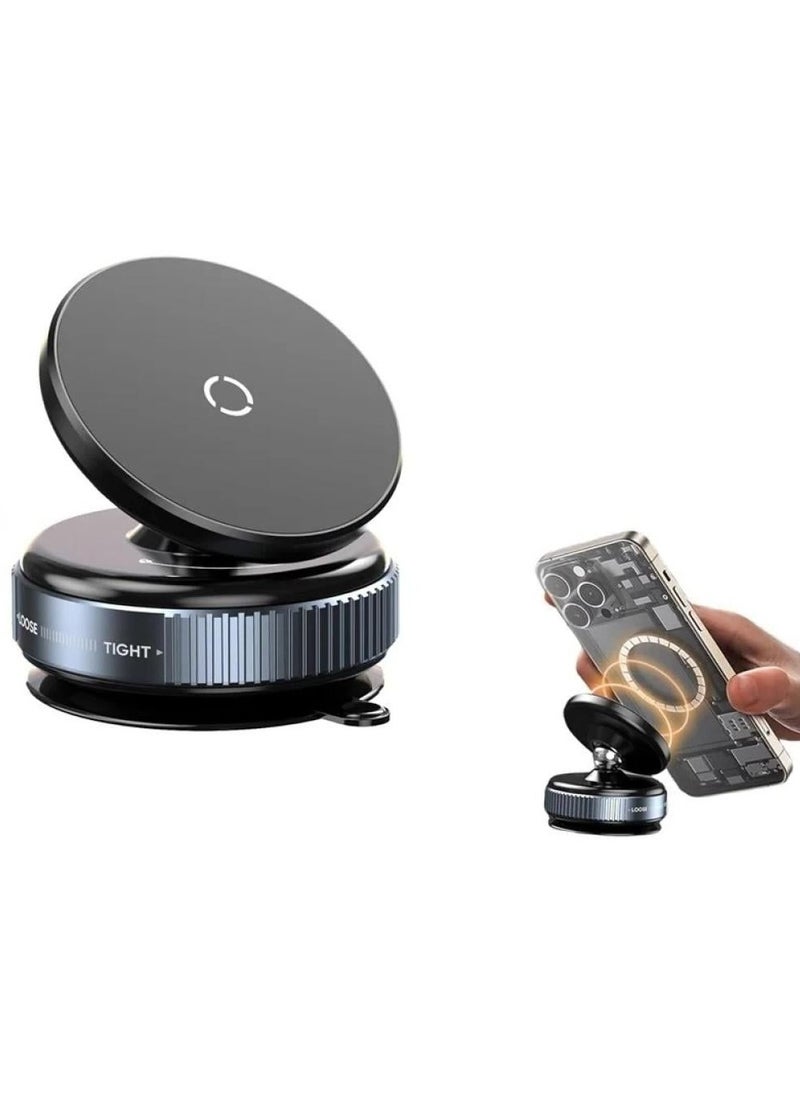 Generic - Magnetic Phone Holder; 360 Degree Rotating Magnetic Electric Phone Holder; Hands-Free Car Phone Holder; Double-Sided Phone Holder Compatible with Car Dashboard; Smooth Surface in Black - Image 1