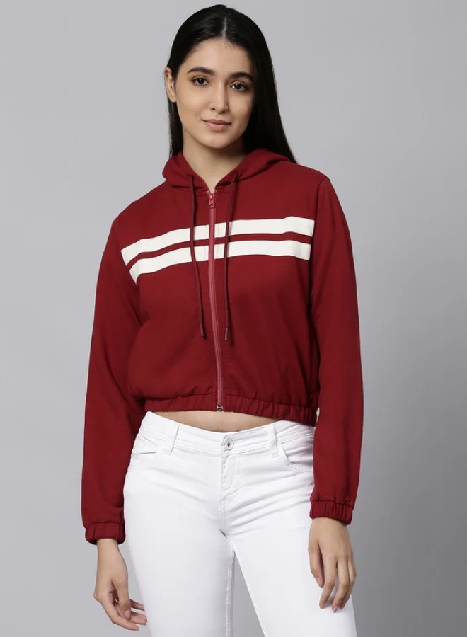 هوبرهولمي Burgundy Sweatshirt For Women