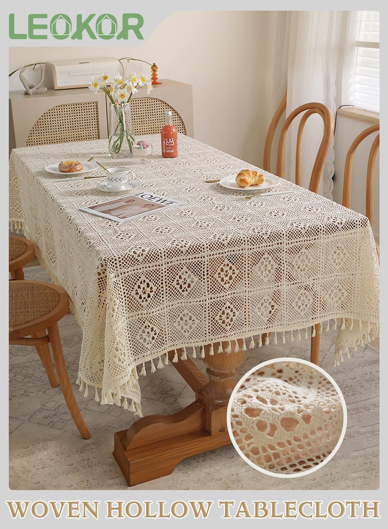 ليوكور عتيقة مصنوعة يدويًا الكروشيه مائدة للمطبخ لتناول الطعام في السرير الجانبي. - Image 1