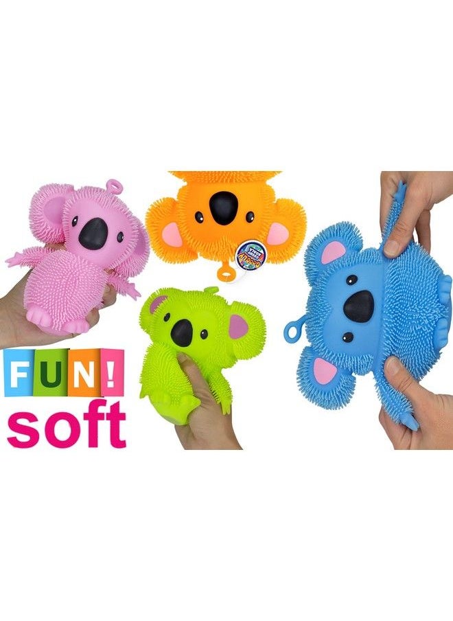 Ja-Ru - Koala Bear Pets Stretchy Squishy Fidget Toy (2 Koalas Assorted) Stress Relief Bedtime Buddies With Hair Tentacles Like Noodles. Party Favor Birthday Decorations Bouncy Toy For Kids & Adults 6710 2S - Image 1