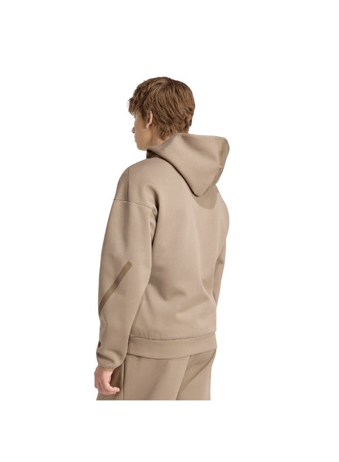 ADIDAS Z.N.E. FULL ZIP Hooded Tracksuit Top - Image 4