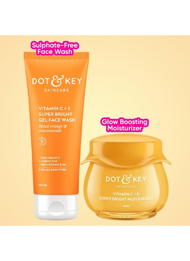 Dot & Key Vitamin C Daily Glow Boosting Skincare Combo (Vitamin C Moisturizer 60Ml & Vitamin C Face Wash) For Glowing Skin For All Skin Types For Women & Men  - Image 3