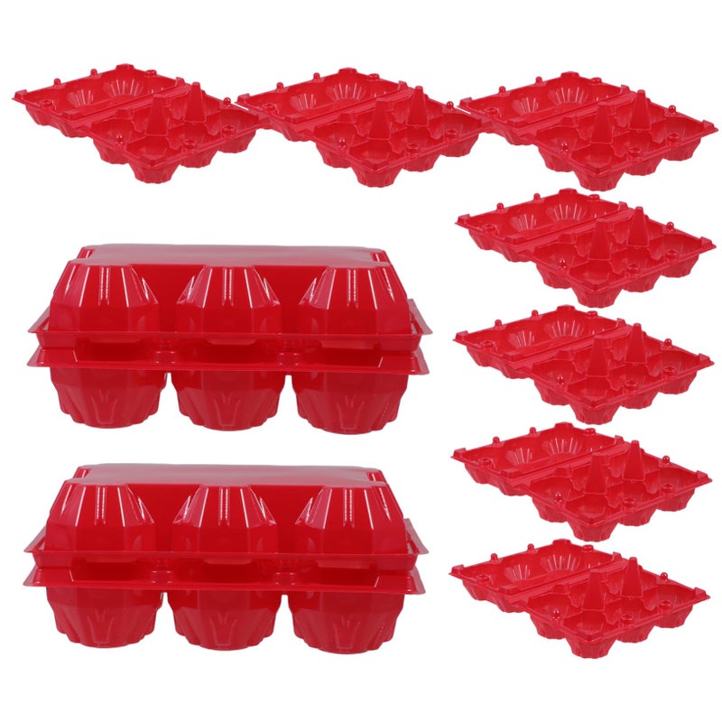 10 Piece Plastic Egg Storage Container With Lid For Refrigerator And Transport Easy Clean Tray - Image 2