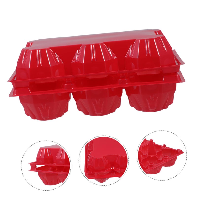 10 Piece Plastic Egg Storage Container With Lid For Refrigerator And Transport Easy Clean Tray - Image 5