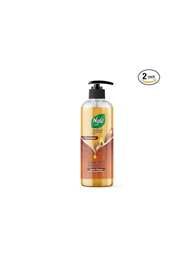 Nyle - Nyle Natural Pure Shampoo For Frizz Free Hair With Goodness Of Argan Oil Avocado Oil For Men Women - Image 1