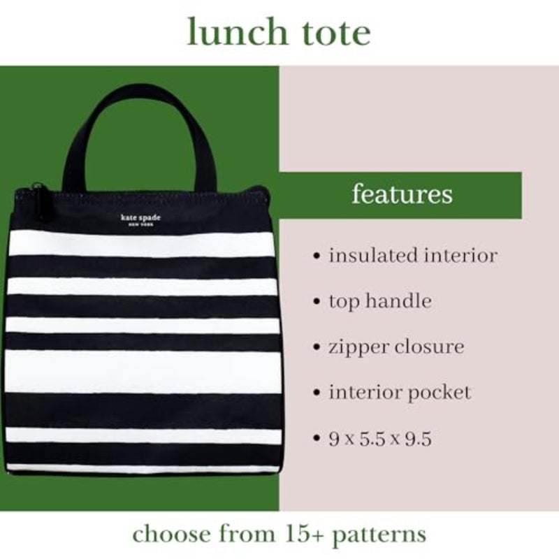 Black Portable Soft Cooler Lunch Bag, Thermal Tote with Silver Insulated Interior Lining and Storage Pocket - Image 3
