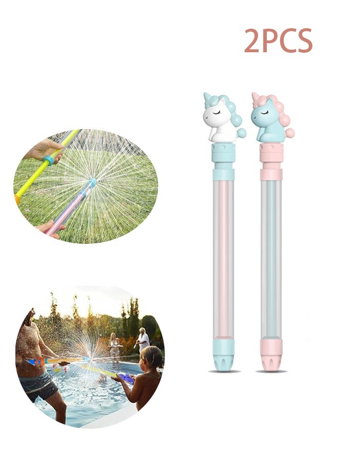 Swimming Water Gun Toy, 2 Pieces Unicorn Water Gun Pool Toy for Kids, Outdoor Water Pistol Beach Shooting Toy, Summer Foam Water Toy Shooter with Random Color - Image 1