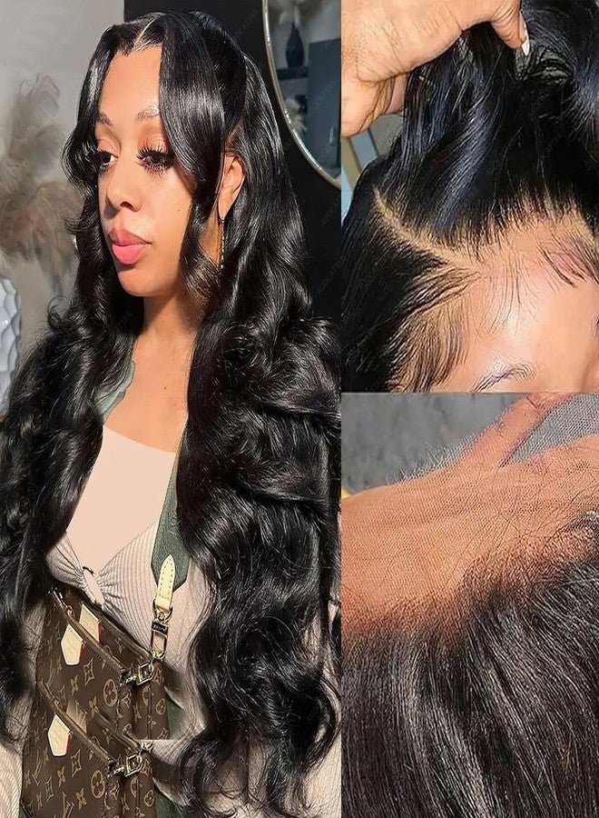 AUOCATTAIL Glueless Wigs Human Hair Pre Plucked Pre Cut 150% 13x4 Hd Transparent Lace Front Wigs With Baby Hair 28 Inch Body Wave Human Hair For Black Women - Image 4