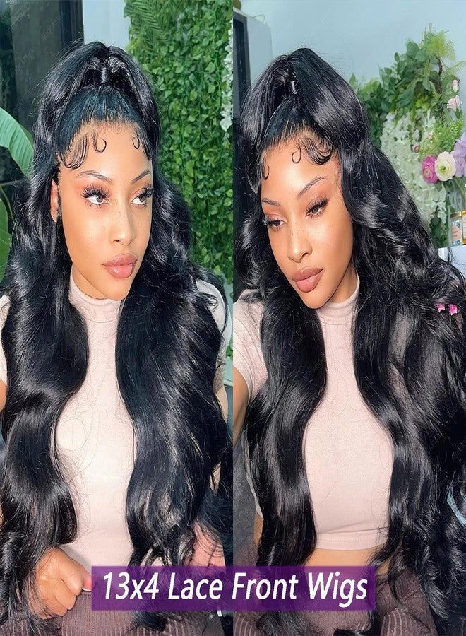 AUOCATTAIL Glueless Wigs Human Hair Pre Plucked Pre Cut 150% 13x4 Hd Transparent Lace Front Wigs With Baby Hair 28 Inch Body Wave Human Hair For Black Women - Image 2