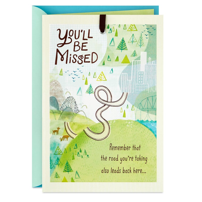 Hallmark Farewell Card, You'll Be Missed (Retirement Card, Coworker Goodbye Card) - Image 1