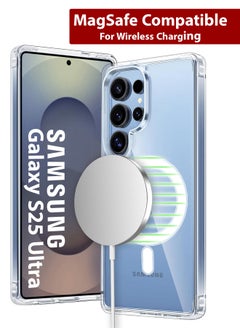 2Packs Samsung Galaxy S25 Ultra MagSafe Case Support Wireless Charging Slim Thin Magnetic Cover Anti Scratch Shockproof Hard Transparent Phone Case Compatible with Samsung Galaxy S25 Ultra 6.8 Inch - pzsku/ZED306BBDEBA9D9869F28Z/45/_/1737659123/d550ab55-8ce5-4948-ba64-d1b01a85df6c