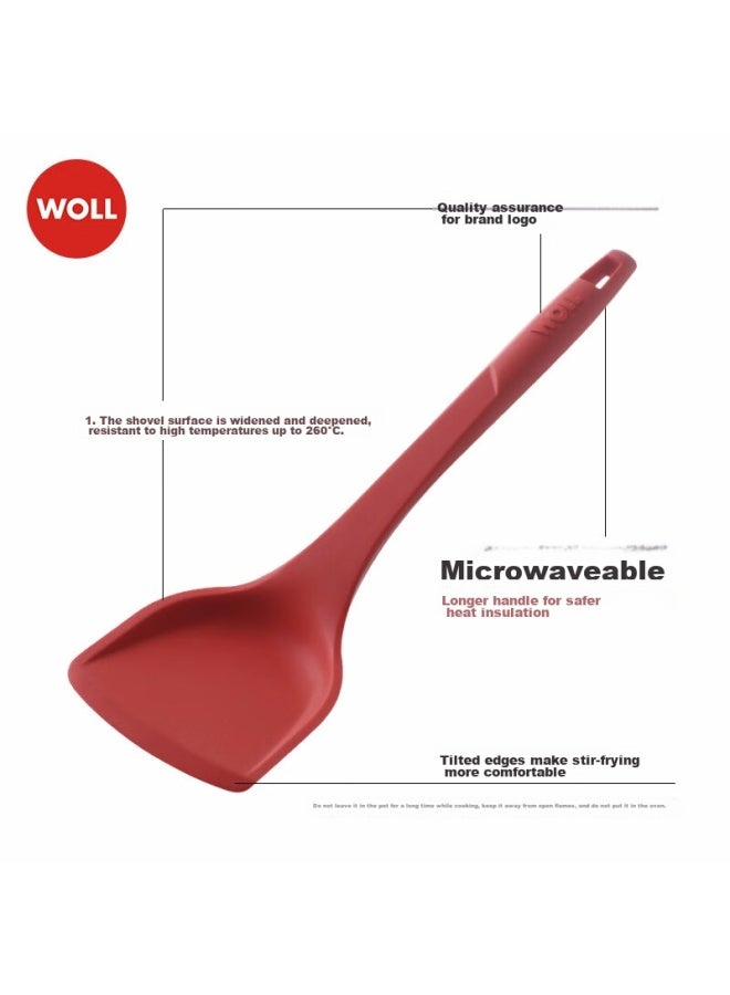 Woll Kitchen Silicone Accessories Chinese-style Spatula, Tuv Safety Certified In Germany, Heat Resistant Up To 260°c - Image 3