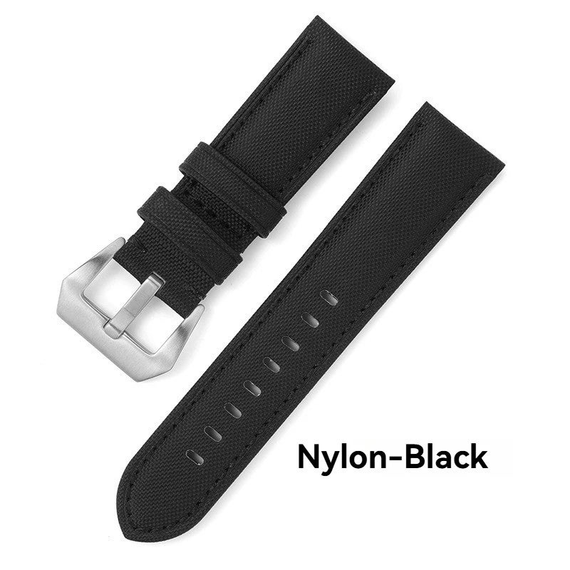 Bluejw Premium Nylon Leather Watch Band - Quick Release Replacement Strap for Men's Rugged Style Watches - Image 3