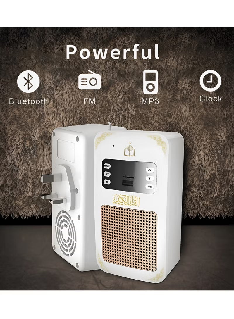 Equantu SQ669 Exclusive Wireless Quran Speaker LED Light Wall Plug Quran Speaker Holy Quran Speaker with Translation Bluetooth Remote Control Quran Player Radio USB Support Quran Speaker for Home School Hospitals Mosque - Image 5