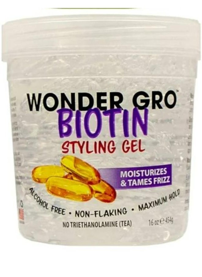 WONDER GRO - Biotin Hair Styling Gel 454 g - Image 1