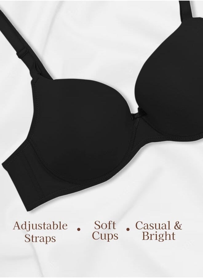 Every Woman Knows Women's Casual Basic Underwire Bra for Everyday Wear with Mid-Coverage 34-48 ABCDE  - Image 3