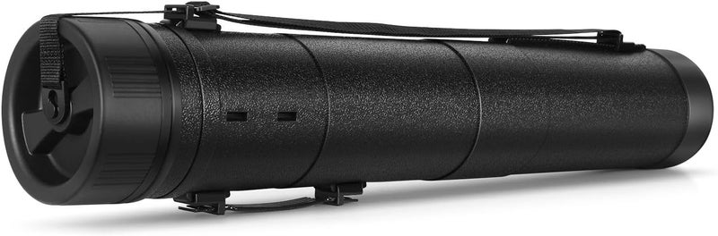 Flexzion Poster, Art, Document Tube with Strap, Expandable Waterproof Plastic Container, Telescoping Cylindrical Storage Case, Portable Paper Holder for Draft Sketch Blueprint, 4.7 IDx31.7-51.2 Inch - Image 1