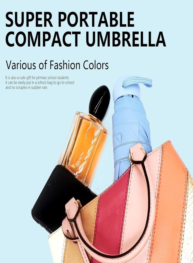 AMBLIC Premium 35-inch Portable Mini Umbrella with Case for Men & Women Compact Travelling Umbrella & UV Protection Fabric for Summer and Rain Summer (Multicolor) - Image 3