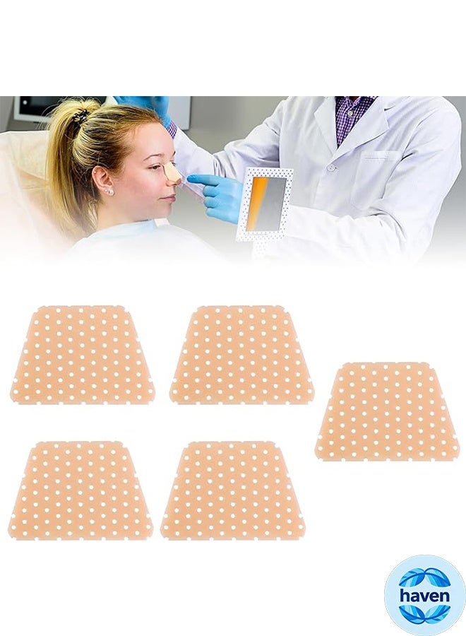 HAVEN 5 PCS Thermoplastic Nasal Splints,Trapezoid Nose Brace Splints Nose External Support Protector for Nose Brace Fracture, Rhinoplasty Septoplasty Surgery, ENT, Orthopedic Immobilization - Image 1