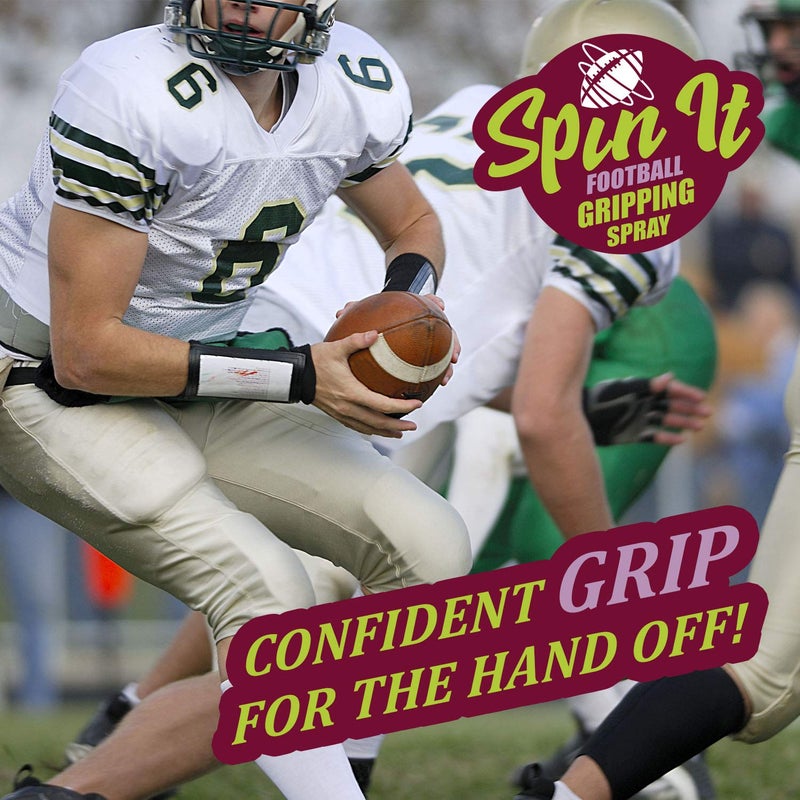 SPIN IT GRIPPING SOLUTION Spin iT Football Grip Spray - Firm Grip With or Without Football Gloves - Compliment to Football Training Equipment & Football Accessories - Increased Football Grip Playing Youth Football (2 oz) - Image 4