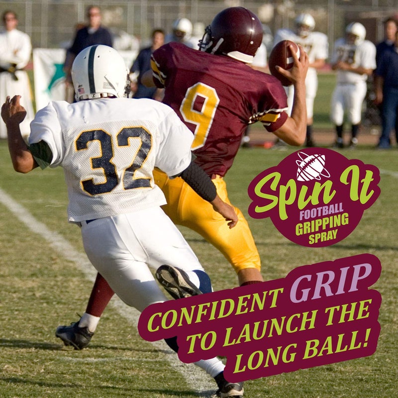 SPIN IT GRIPPING SOLUTION Spin iT Football Grip Spray - Firm Grip With or Without Football Gloves - Compliment to Football Training Equipment & Football Accessories - Increased Football Grip Playing Youth Football (2 oz) - Image 3