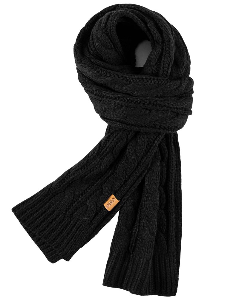 REDESS Women's Big Knit Scarf Winter Warm Long Wrap Cashmere Wool Thick Winter Large Chunky Scarf for Women - Image 1