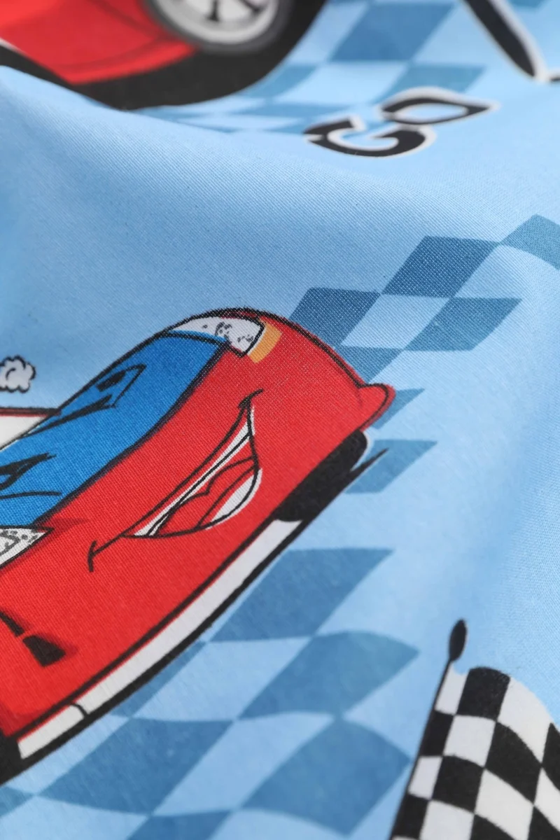 فافورا Ranforce Car Patterned Single Duvet Cover Set
