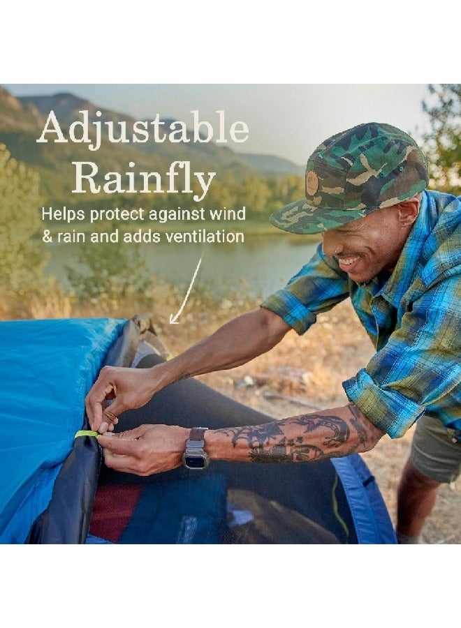 كولمان 2155649 3 x 6 x 9 قدم كولمان بيرست خيمة سريعة النصب 4 أشخاص مع تقنية دارك رووم أزرق وأخضر - Image 2