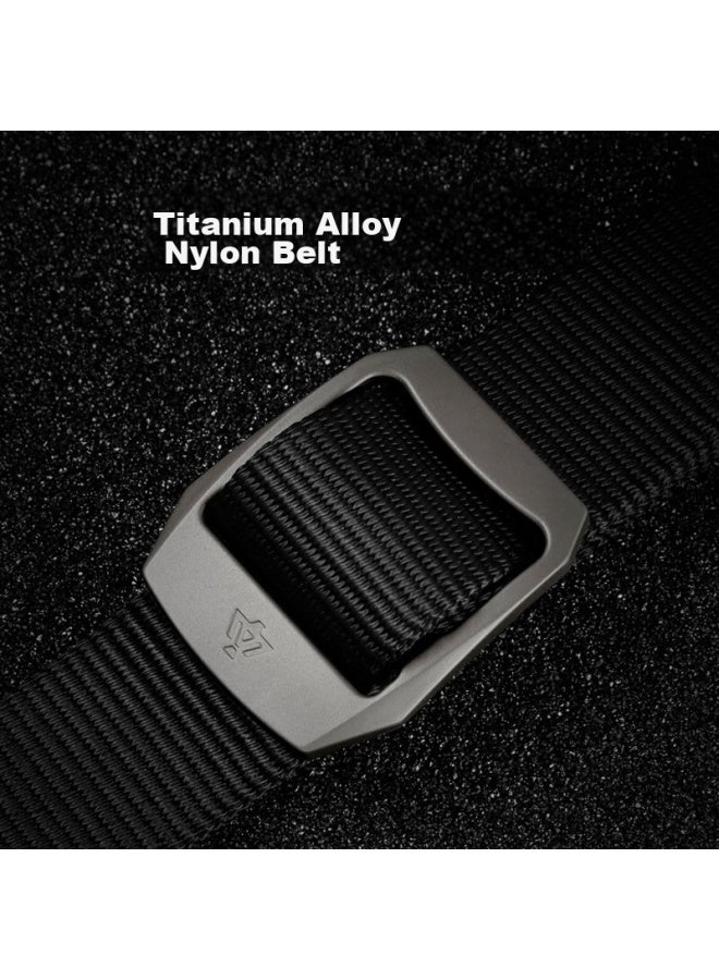 Tactical Bird Zhanshuniao R6 (titanium Alloy Buckle), High-performance Nylon Belt, Durable Work Belt For Men, Canvas Sports Belt, Military-style  - Image 1