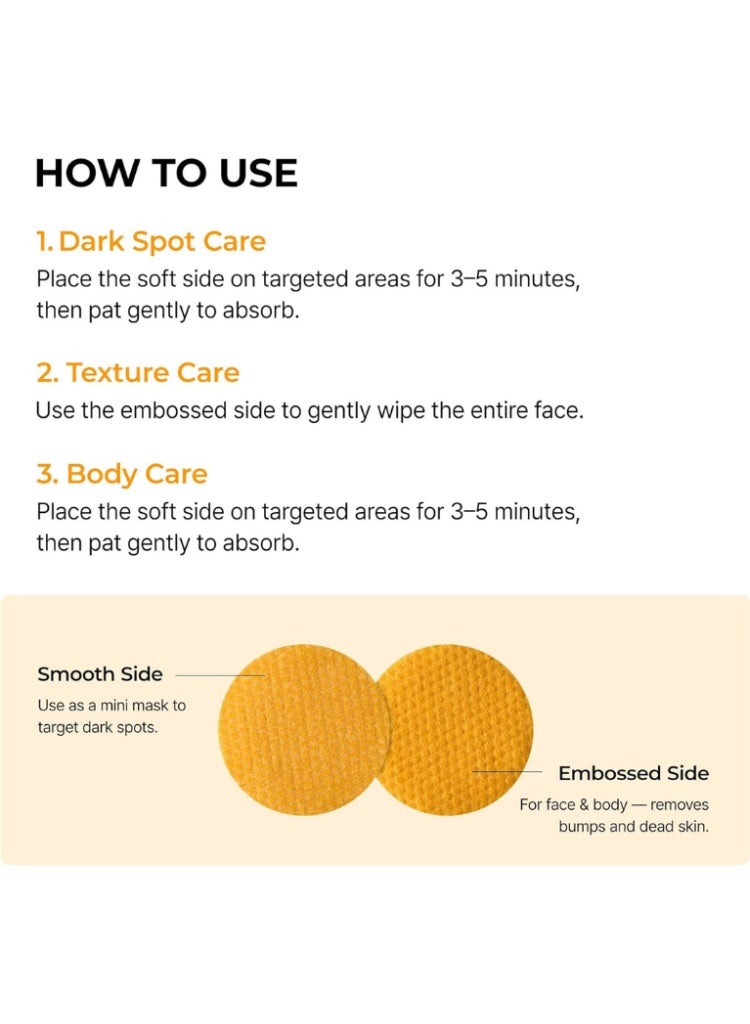 دكتور ميلاكسين مجموعة Dr. Melaxin TX Kojic Acid Turmeric من 3 قطع – تونر بادز وبخاخ وسيروم للتقشير والتفتيح والعناية بالبقع الداكنة - Image 5