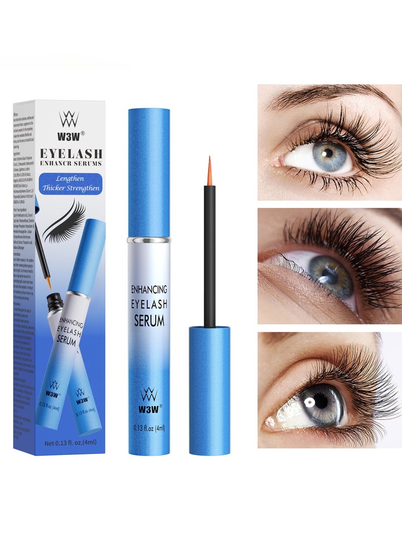W3W - Advanced Eyelash Serum for Thicker, Longer Eyelashes and Eyebrows - Grow Luscious Lashes with Brow Enhancer (4 mL) - Image 1