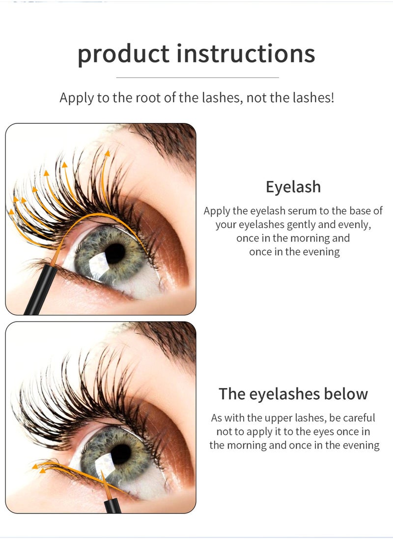 W3W - Advanced Eyelash Serum for Thicker, Longer Eyelashes and Eyebrows - Grow Luscious Lashes with Brow Enhancer (4 mL) - Image 1