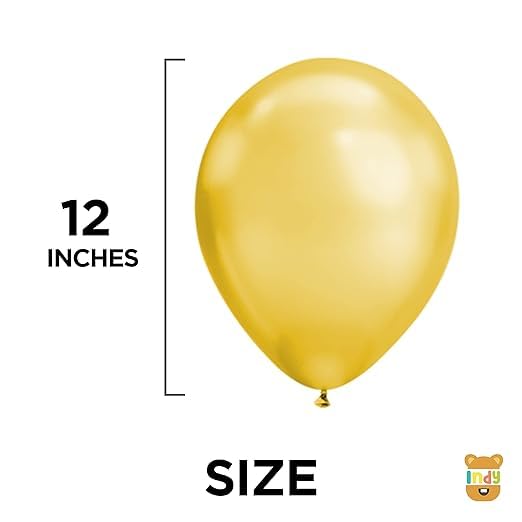 BRIJBAZAAR Gold Blue & White Metallic Shiny Balloons and Gold Confetti Balloons For Birthday/Anniversary/Engagement/Wedding/Special Event Theme Party Decoration (Green Gold Black + Gold Confetti) - Image 4