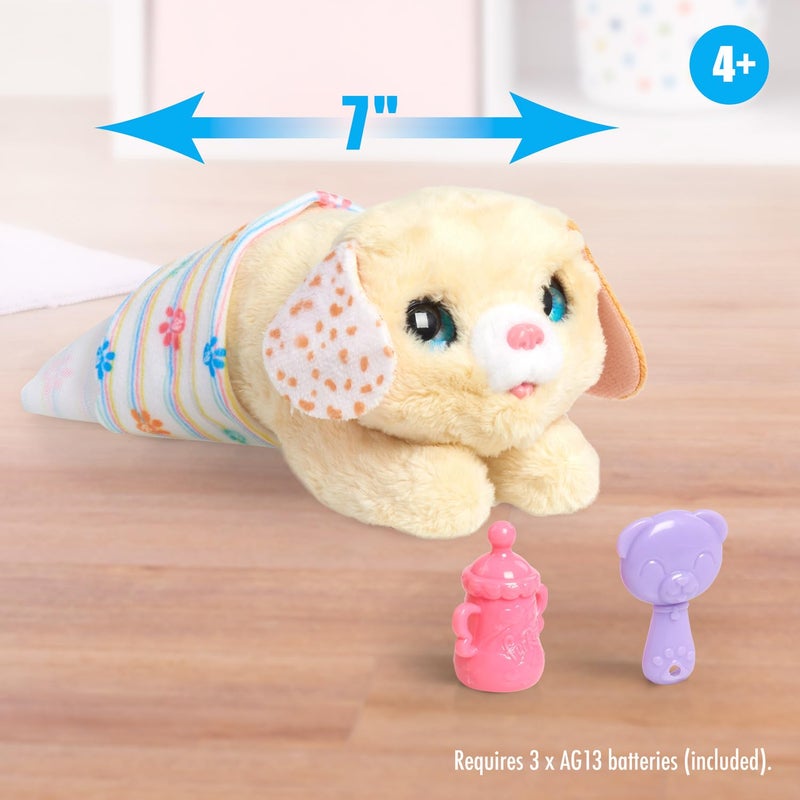 furReal Newborns Puppy Interactive Pet, Small Plush Puppy with Sounds and Motion, Kids Toys for Ages 4 Up by Just Play - Image 4