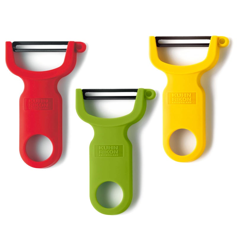 Kuhn Rikon Original Swiss Peeler 3-Pack Red/Green/Yellow - Image 1