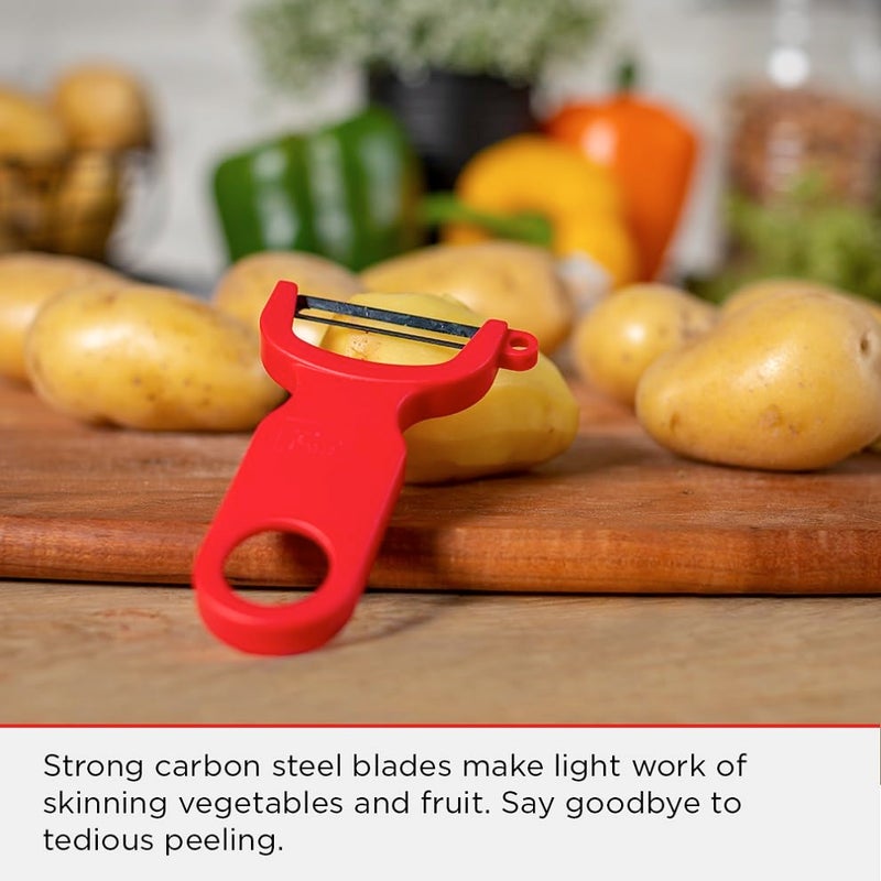 Kuhn Rikon Original Swiss Peeler 3-Pack Red/Green/Yellow - Image 2